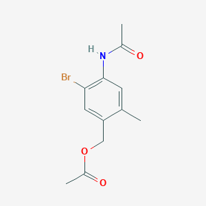 (4-Acetamido-5-bromo-2-methylphenyl)methyl acetate