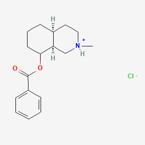 molecular formula C17H24ClNO2 B13786662 cis-Decahydro-2-methylisoquinolin-8-yl benzoate hydrochloride CAS No. 63916-73-4