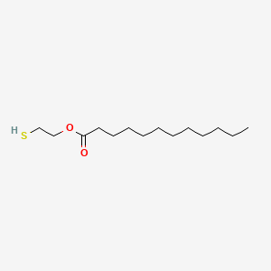 molecular formula C14H28O2S B13786687 2-Mercaptoethyl laurate CAS No. 60642-66-2