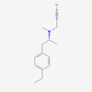 molecular formula C15H21N B13786708 N-[(2R)-1-(4-Ethylphenyl)propan-2-yl]-N-methylprop-2-yn-1-amine CAS No. 749808-26-2