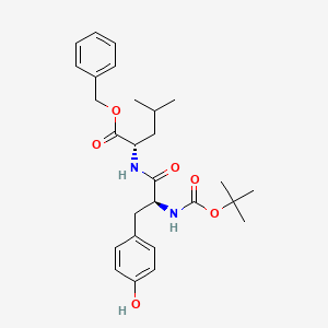 molecular formula C27H36N2O6 B13786752 Boc-Tyr-Leu-OBn 