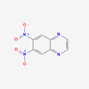 molecular formula C8H4N4O4 B13786777 6,7-Dinitroquinoxaline CAS No. 68836-13-5