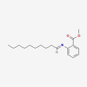 molecular formula C18H27NO2 B13786785 Methyl 2-(decylideneamino)benzoate CAS No. 67874-67-3