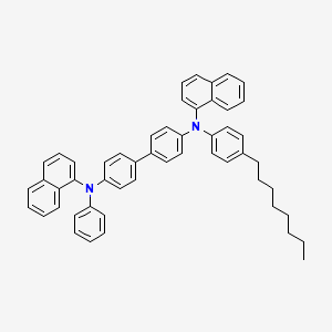 molecular formula C52H48N2 B13786794 N-[4-[4-(N-naphthalen-1-yl-4-octylanilino)phenyl]phenyl]-N-phenylnaphthalen-1-amine 