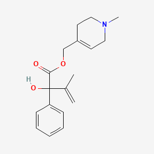 Mandelic acid, alpha-isopropenyl-, (1-methyl-1,2,3,6-tetrahydro-4-pyridyl)methyl ester