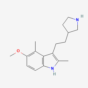 Indole, 2,4-dimethyl-5-methoxy-3-(2-(3-pyrrolinyl)ethyl)-