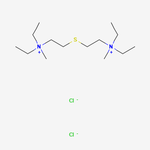 molecular formula C14H34Cl2N2S B13786879 Thiodiethylenebis(diethylmethylammonium) dichloride CAS No. 66827-33-6