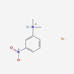 molecular formula C8H11BrN2O2 B13786912 N,N-Dimethyl-3-nitroanilinium monobromide CAS No. 63467-70-9