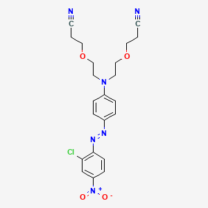 3,3'-(((4-((2-Chloro-4-nitrophenyl)azo)phenyl)imino)bis(ethyleneoxy))bispropiononitrile