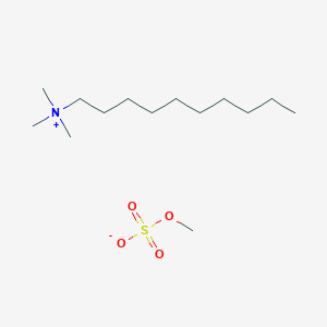 molecular formula C14H33NO4S B13786938 1-Decanaminium, N,N,N-trimethyl-, methyl sulfate CAS No. 65059-98-5