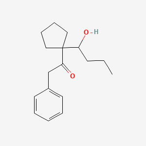 1-[1-(1-Hydroxy-butyl)-cyclopentyl]-2-phenyl-ethanone