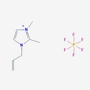 molecular formula C8H13F6N2P B13786948 1,2-dimethyl-3-prop-2-enylimidazol-1-ium;hexafluorophosphate 