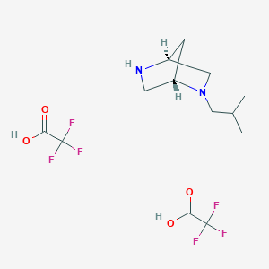 molecular formula C13H20F6N2O4 B13786970 (1S,4S)-(+)-2-Isobutyl-2,5-diaza-bicyclo[2.2.1]heptane dihydrochloride 