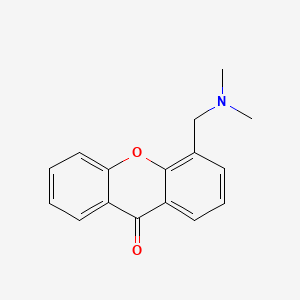 molecular formula C16H15NO2 B13787060 Xanthen-9-one, 4-(dimethylamino)methyl- CAS No. 26538-97-6