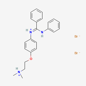 N-(p-(2-(Dimethylamino)ethoxy)phenyl)-N'-phenyl-benzamidine dihydrobromide