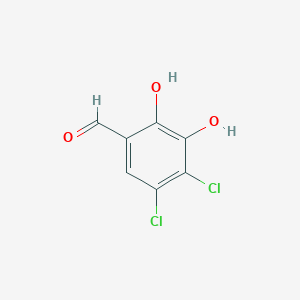 molecular formula C7H4Cl2O3 B13787081 4,5-Dichloro-2,3-dihydroxybenzaldehyde CAS No. 73275-97-5