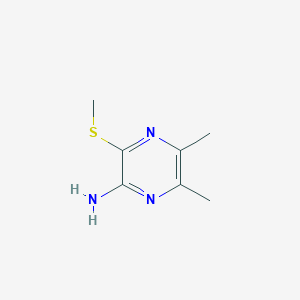 5,6-Dimethyl-3-(methylsulfanyl)pyrazin-2-amine