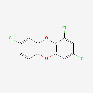 molecular formula C12H5Cl3O2 B13787138 1,3,8-Trichlorodibenzo-p-dioxin CAS No. 82306-61-4