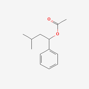 molecular formula C13H18O2 B13787146 alpha-Isobutylbenzyl acetate CAS No. 68141-21-9