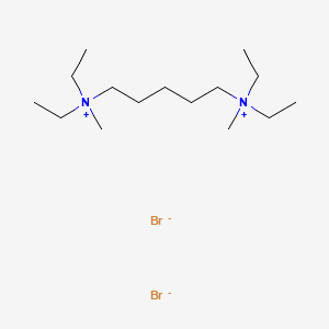 molecular formula C15H36Br2N2 B13787164 Ammonium, pentamethylenebis(diethylmethyl-, dibromide CAS No. 66968-04-5