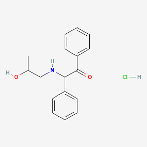 2-(2-Hydroxypropylamino)-1,2-diphenylethanone hydrochloride