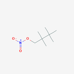 molecular formula C8H17NO3 B13787305 2,2,3,3-Tetramethylbutyl nitrate 