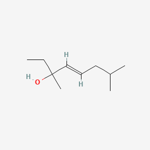 molecular formula C10H20O B13787325 (E)-3,7-Dimethyloct-4-en-3-ol CAS No. 68892-25-1