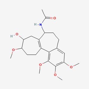 Acetamide, N-(5,6,7,8,9,10,11,12-octahydro-9-hydroxy-1,2,3,10-tetramethoxybenzo(a)heptalen-7-yl)-