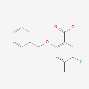 B1378735 Methyl 2-(benzyloxy)-5-chloro-4-methylbenzoate CAS No. 1461708-15-5
