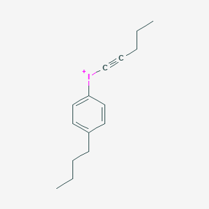 molecular formula C15H20I+ B13787366 (4-Butylphenyl)-1-pentyn-1-yl-iodonium 