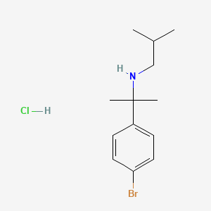 B1378739 [2-(4-Bromophenyl)propan-2-yl](2-methylpropyl)amine hydrochloride CAS No. 1607277-68-8