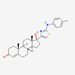 17-alpha-Hydroxy-17-beta-(2-(p-toluidino)-4-thiazolyl)androst-4-en-3-one