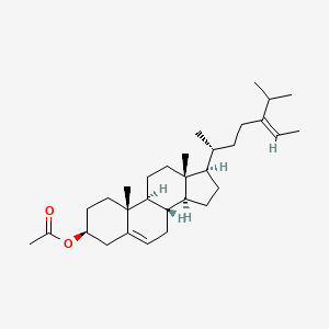 [(3S,8S,9S,10R,13R,14S,17R)-10,13-dimethyl-17-[(Z,2R)-5-propan-2-ylhept-5-en-2-yl]-2,3,4,7,8,9,11,12,14,15,16,17-dodecahydro-1H-cyclopenta[a]phenanthren-3-yl] acetate