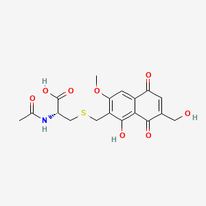 molecular formula C18H19NO8S B13787399 Fibrostatin E CAS No. 91776-44-2