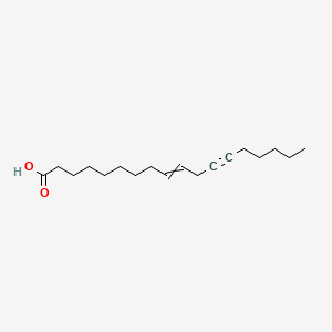 molecular formula C18H30O2 B13787454 octadec-9-en-12-ynoic acid 