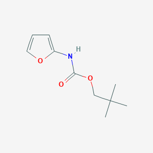 molecular formula C10H15NO3 B13787469 tert-Amyl 2-furylcarbamate CAS No. 63956-90-1