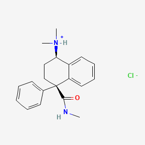 cis-1,2,3,4-Tetrahydro-4-(dimethylamino)-N-methyl-1-phenyl-1-naphthamide hydrochloride