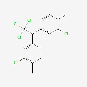 molecular formula C16H13Cl5 B13787489 ETHANE, 2,2-BIS(m-CHLORO-p-TOLYL)-1,1,1-TRICHLORO- CAS No. 63938-32-9