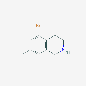 molecular formula C10H12BrN B1378749 5-溴-7-甲基-1,2,3,4-四氢异喹啉 CAS No. 1555656-45-5