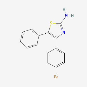 molecular formula C15H11BrN2S B13787507 4-(4-Bromo-phenyl)-5-phenyl-thiazol-2-ylamine CAS No. 848590-32-9