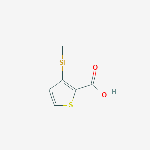 molecular formula C8H12O2SSi B13787532 3-Trimethylsilanyl-thiophene-2-carboxylic acid 