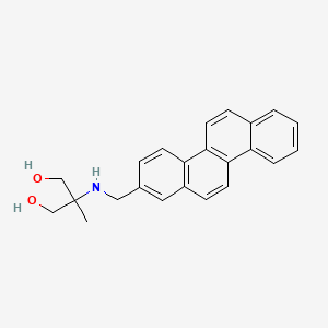 molecular formula C23H23NO2 B13787537 1,3-Propanediol, 2-((2-chrysenylmethyl)amino)-2-methyl- CAS No. 96403-58-6