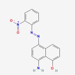 molecular formula C16H12N4O3 B13787542 8-Amino-5-((2-nitrophenyl)azo)naphtol CAS No. 83249-43-8