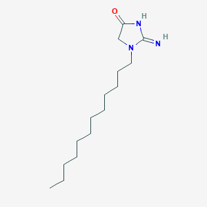 molecular formula C15H29N3O B13787567 2-Amino-1-dodecyl-1,5-dihydro-4H-imidazol-4-one CAS No. 94087-69-1