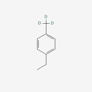 molecular formula C9H12 B13787576 1-Ethyl-4-methyl-d3-benzene CAS No. 939-98-0