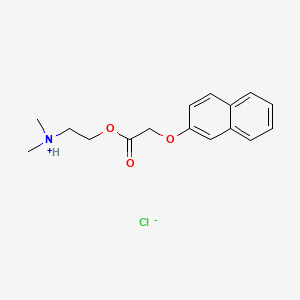 molecular formula C16H20ClNO3 B13787597 2-Dimethylaminoethyl 2-naphthyloxyacetate hydrochloride CAS No. 63906-43-4