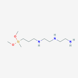 molecular formula C10H27N3O2Si B13787624 N'-[2-[3-[dimethoxy(methyl)silyl]propylamino]ethyl]ethane-1,2-diamine 