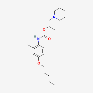 1-piperidin-1-ylpropan-2-yl N-(2-methyl-4-pentoxyphenyl)carbamate