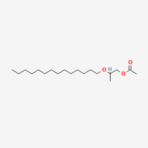 molecular formula C19H38O3 B13787653 1-Propanol, 2-(tetradecyloxy)-, acetate CAS No. 93385-02-5