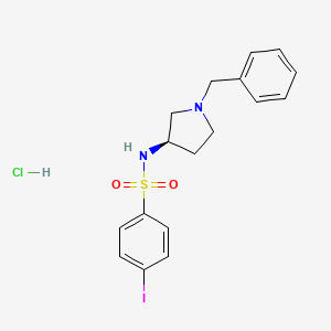 molecular formula C17H20ClIN2O2S B13787729 (R)-N-(1-Benzyl-pyrrolidin-3-YL)-4-iodo-benzenesulfonamide hydrochloride 